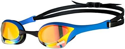 arena Cobra Ultra Swipe Mirror Gafas de Natación de Competición Unisex para Adultos, Gafas de Natación con Lentes de Espejo Curvadas, Antivaho, Protección UV, 5 Puentes Nasales Intercambiables