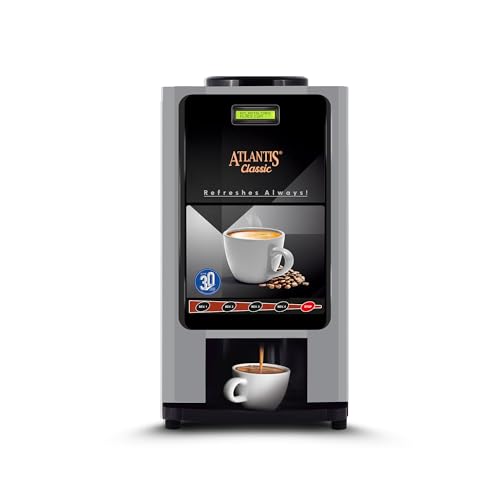 ATLANTIS Classic 3 Lane Tea/Coffee Vending Machine - 3 Liters Hot Tank | Premix Based Instant Hot...