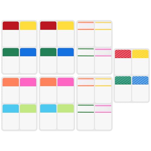 Hanyousheng 560 Piezas Marcadores Adhesivos, 16 Colores Marcapaginas Adhesivos, Notas Adhesivas, Marcadores de Libros, Indices autoadhesivos para Oficina, Documentos, Libros, Diario (2.5 x 4cm)