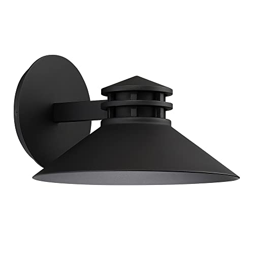 WAC Lighting dweLED, Sodor 10in LED Indoor and Outdoor Wall Light 3000K in Black