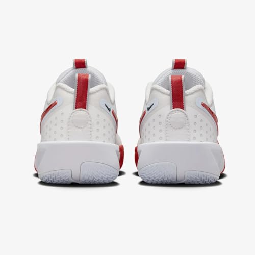 Nike G.T. Cut 3 Big Kids' Basketball Shoes (FD7033-101, Summit White/Football Grey/Metallic Silver) Size 6.53