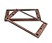 Guyker Flat Metal Humbucker Pickup Mounting Ring Set - Bridge Neck Pickups Cover Frame Replacement Part for Electric Guitar or Precision Bass(2PCS, bronze)