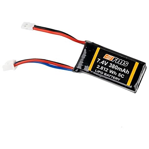 EAZYRC FMS 7.4V 380mAh Battery for 1/24 FCX Power Wagon,1/12 Willys, 1/24 Smasher RTR,1/24 k5 Chevy Blazer RTR Cover