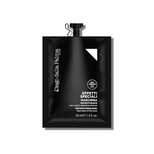 Diego dalla Palma | EFFETTI SPECIALI - Maschera Capelli Ristrutturante e Intensiva, con Bio-Argan Total Repair e Oli di Semi di Lino, Facilita la Piega e Districa, 30ml