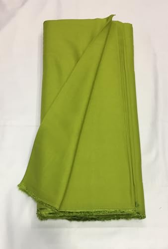 Image of BKRKJ Women's Rayon Cotton Unstitched Fabric by Meter for Sewing Suit Salwar Chudidar Patiyala Kurti Shirt Kameez Blouse Kurta Pyjama (Light Parrot Green, 1.5 Meter)