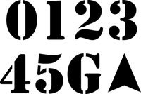 Football Field Stencil Kit | 36 inch Numbers | 60 mil Standard Grade | Paint Stencils for Football Fields