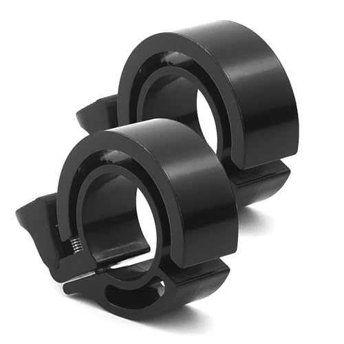 Timbre para bicicleta de montaña, 2 unidades, color negro, 2024, nuevo cambio de 100 dB, con 1 destornillador pequeño