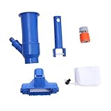 BEBEMOKO Cepillo portátil para aspiradora de piscina con cepillo inferior para mantenimiento de piscinas, spas, estanques y , fácil de usar y eficiente herramienta de limpieza