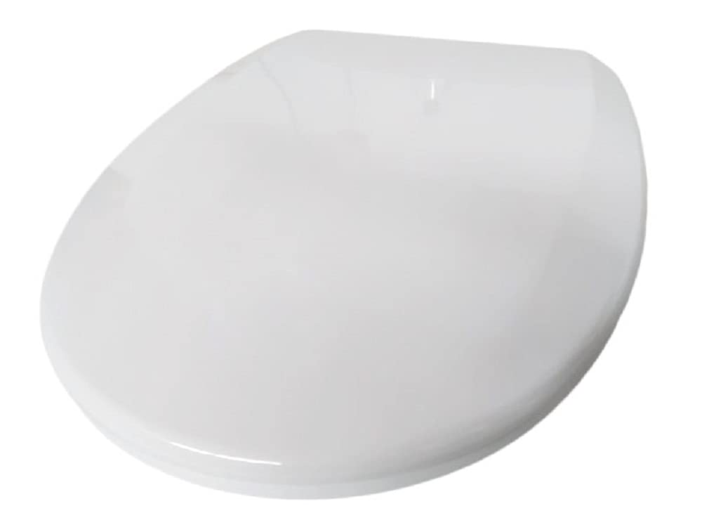 WC-deska, Duroplast, Stalowe Mocowania, Wolnoopadająca, Antybakteryjna, Do Roca Victoria Exclusive, Biała