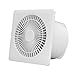 Wentylator na Poddaszu Wentylator montowany na ścianie, kwadratowy wentylacyjny wentylator z zaworem kontrolnym, niski hałas mocny wentylator wydechowy Wentylator (Size : 6inch)