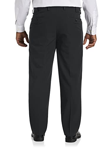 Oak Hill by DXL Men's Big and Tall Easy Stretch Pleated Dress Pants2