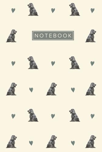  Cocker Spaniel Notebook Hardcover: Cute Aesthetic Lined Journal for Black Cocker Spaniel Lovers & Owners