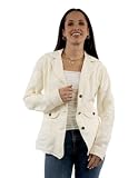 Scully Western Jacket Womens Blazer Mesh Sleeve S Vanilla F0_PSL-280