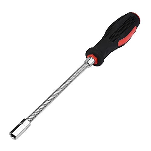 Flexible Screwdriver, 7Mm Hoop Elastic Soft Rod Nut Driver Socket Disassembly Repair Tool To Tight And Confined Space #TOP7