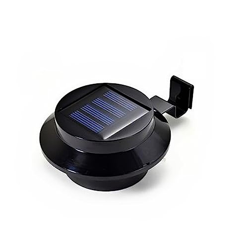 Veemoon 4-Pack Solar Fence Lamp LED Lighting Tool Waterproof Overhang Light for Outdoor Garden Decor Energy-Saving Solar Lights for Pathway and Landscape
