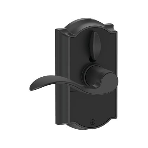 Schlage Touch Electronic Lock, Lever Handle, Camelot Trim, Matte Black - image 4