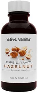 Native Vanilla - Pure Hazelnut Flavor - 4 Fl Oz - Pure Flavors and Extracts - Perfect for Cooking, Baking, and Dessert Crafting