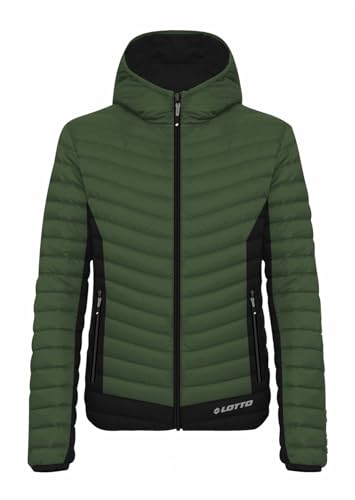 Lotto Piumino Uomo Invernale - Trapuntato - Giubbotto Uomo 110 Grammi 4 Stagioni Imbottito - Giacca Invernale (449154 ARMY, 3XL)