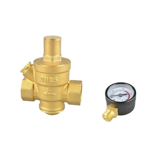 Régulateur de pression d'eau laiton 1/2 soupape décharge réglable