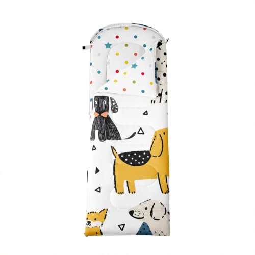 Bolsa de Dormir Feelyou Butterfly para Niños y Niñas, Flores Brillantes, Morado y Blanco, Ligera, Impermeable y Portátil para Camping y Actividades al Aire Libre miniatura 4