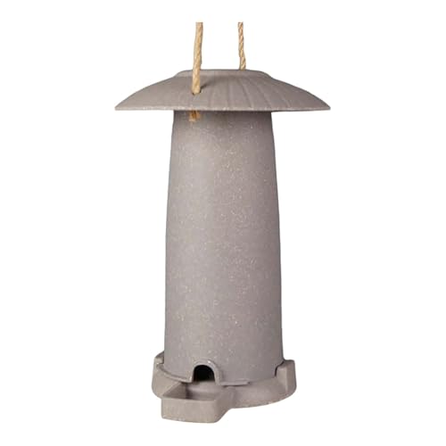 Bird Feeder for Indoors & Outdoors - Hanging - Earthy Sustainable Seed Bird Feeder - STRAW - Sustainable