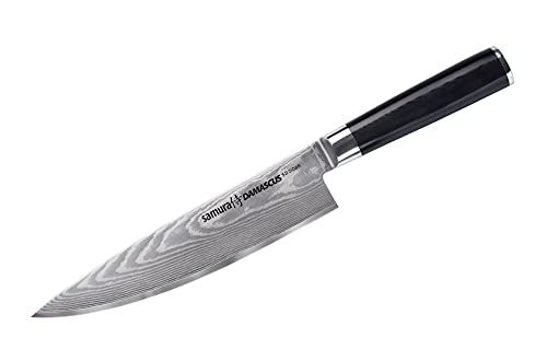 SAMURA Kochmesser Damascus 8.0"/200 mm. 67 Lagen. VG -10 Stahlkern, G-10