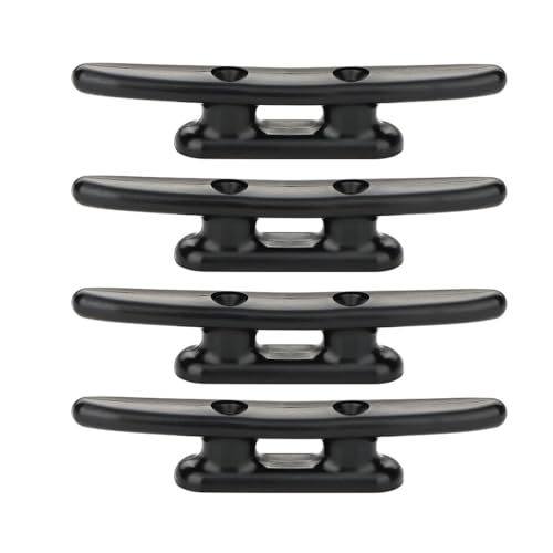 YAPKOLV Taquet de Corde, 4 Pièces en Nylon de Haute Qualité, pour Bateaux, Canoë, Taquet d'Amarrage de Haute Qualité, Accastillage, Ponton, Yacht, Kayak,...