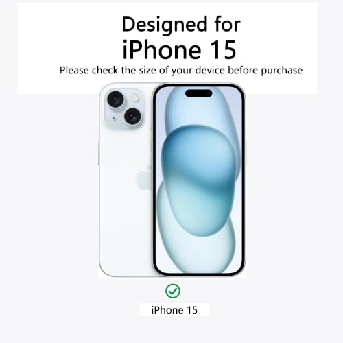 Image of for iPhone 15 Case [Compatible with Magsafe] Translucent Matte Phone Cover, [10 FT Military Grade Drop Protection] Slim Durable Shockproof Protective Bumper (Black Magnetic, iPhone 15)