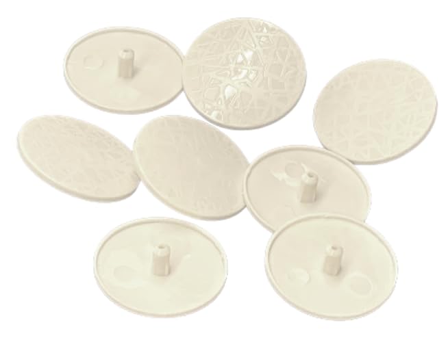 TERF® 38mm Plastic Cover Cap 38mm (1.5'') Plastic Insulation Disc Cover Cap for Metal Insulation Fixing - Pack of 100