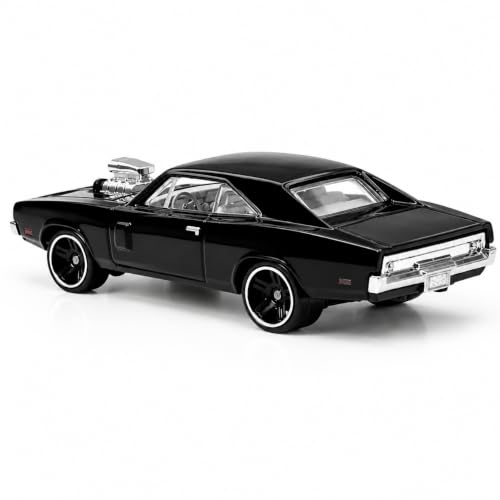 Image of Diecast Charger 1:64 Model Metal Car | Alloy Body Collectible Mini Car with Smooth Wheels | Realistic Display Model & Racing Toy for Kids, Adults & Collectors (Black)