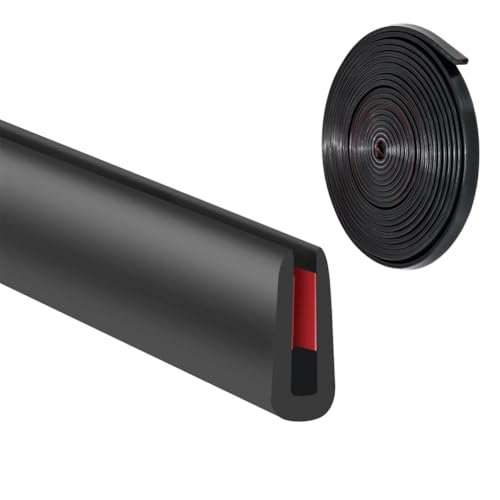Image of HASTHIP 16.4ft Rubber Edge Trim Tape, EPDM Self-Adhesive Strip Flexible