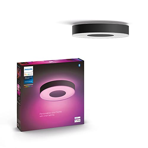 Philips Hue Infuse White and Colour Ambiance Smart Ceiling Light [Medium - White] with Bluetooth. Works with Alex Google Assistant and Apple Homekit