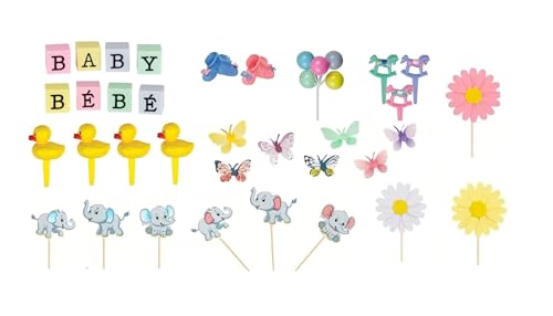 Kit gâteau baby shower bilingue pour éviter les fautes de langue