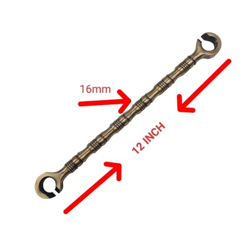 Image of Complete JULA Set HI-Quality Heavy Guage Swing Hanging Set 28pcs Rod 8pcs S-Hook 2pcs W-Hook 16mm Thickness Antique Brass Finish Life TIME WARRENTY with 800kg Weight Capacity.