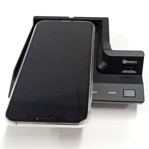 Cargador inalámbrico QI para coche con funda de carga integrada para Clase C GLC 6