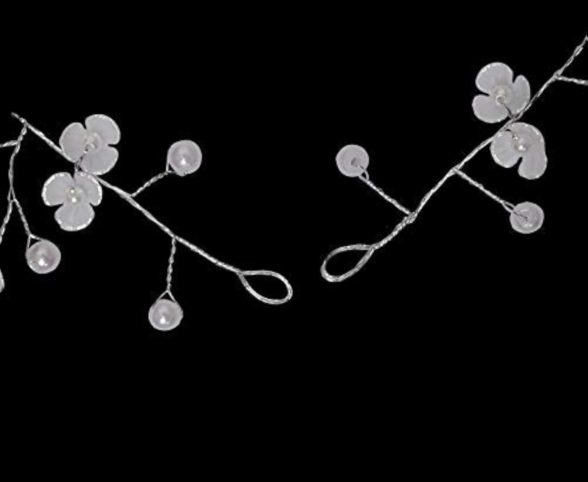 Clip Pins (50 CM), Silver Hair Accessory