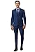 Peter England Men's Polyester Blend Two Piece Suit-Dress Set (PISUSNSFN40537_Navy