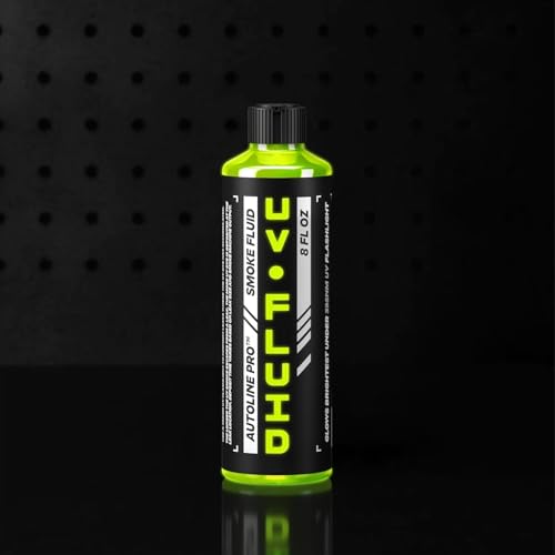 Image of AutoLine Pro Smoke Fluid Brightest UV Glow Leak Tracing Solution for Automotive Smoke Machines, 2-Pack 16oz Total (EVAP, Vacuum, and More) [Not for Ventus]
