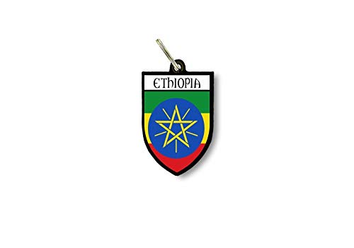Porte cles clefs cle Drapeau Collection Ville Blason ethiopie ethiopien