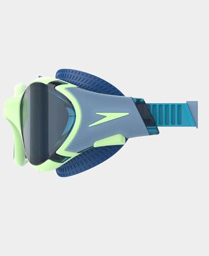 Image of Speedo Unisex Adult Biofuse 2.0 Polarised Tint-Lens Swim Goggles - Black & Green