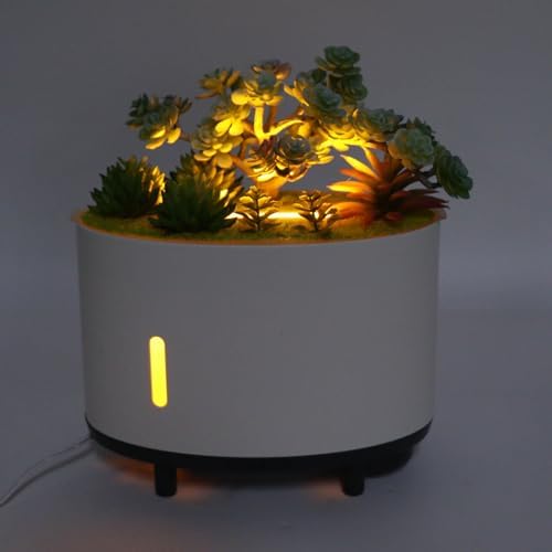 Miniatura 4 de Humidificador de plantas de simulación, 6.8 fl oz de aire silencioso humidificador de apagado automático, mini humidificador portátil para