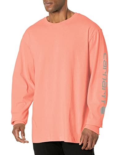 Image of Carhartt Men's Dearborn Loose Long-Sleeve Logo T-Shirt Closeout