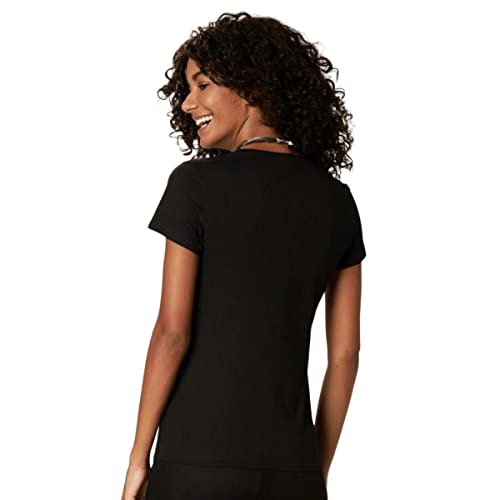Blusa Baby Look, Malwee, Feminino, Preto, GG