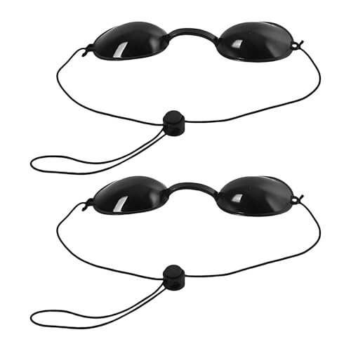 Zernavith 2 Pairs Protective Goggles for Red Light Eye Protection Safety Tanning Goggle for Women Sun Bed Tanning Eyewear Sunbed Glasses for Sunbathing IPL LED Light Process