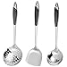Zestawy narzędzi do gotowania 304 Ze Stali Nierdzewnej Wok Spatula Kitchen Slecilane Turner Łyżka Ryżowa Kadłęta Narzędzia Do Gotowania Hot Gunek Naczynie Utensilio (3/4/5 Sztuk) LCCDSD.