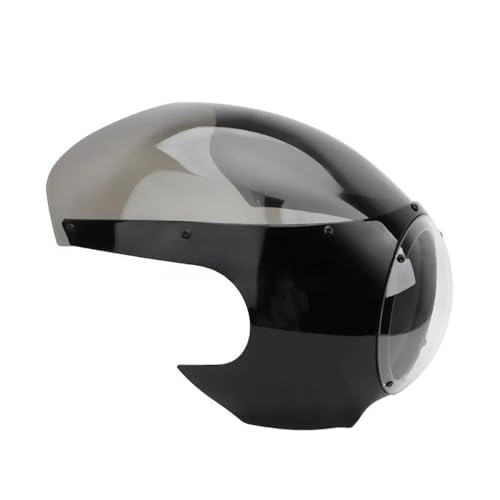 Carénage de phare moto 5-3/4" noir brillant avant pour Sportster 883 1200 et Dyna