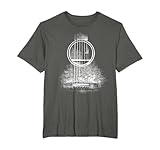Vintage Akustik Gitarre Rock Musik Instrument T-Shirt