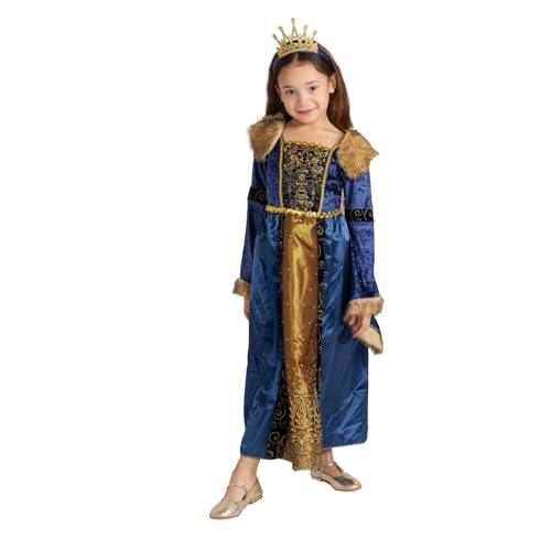 Dress Up America Vestido De Disfraz Renacentista Para Niñas - Disfraz De Reina Medieval - Vestido De Disfraz De Mujer Noble Para Niños