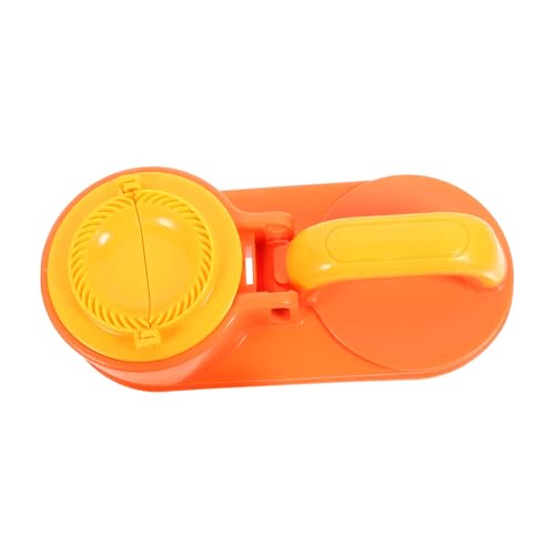 Housoutil Molde para Hacer Dumplings de Abs Naranja, Prensador de Bolas de Masa Hervida Resistente y No Se Deforma, Adecuado para Cocina Casera