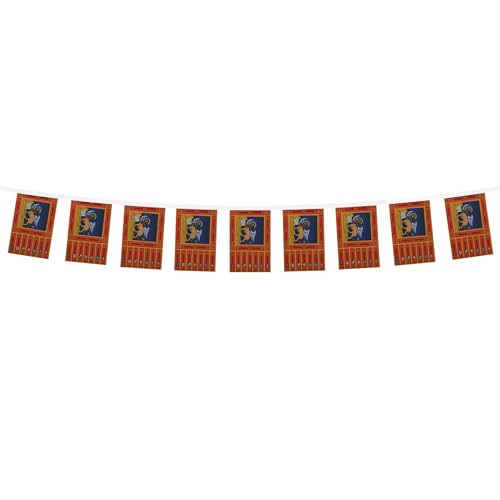 Image of AZ FLAG Veneto 6 meters BUNTING Flag 20 flags 9'' x 6'' - Italy - Italian Region STRING flags 15 x 21 cm